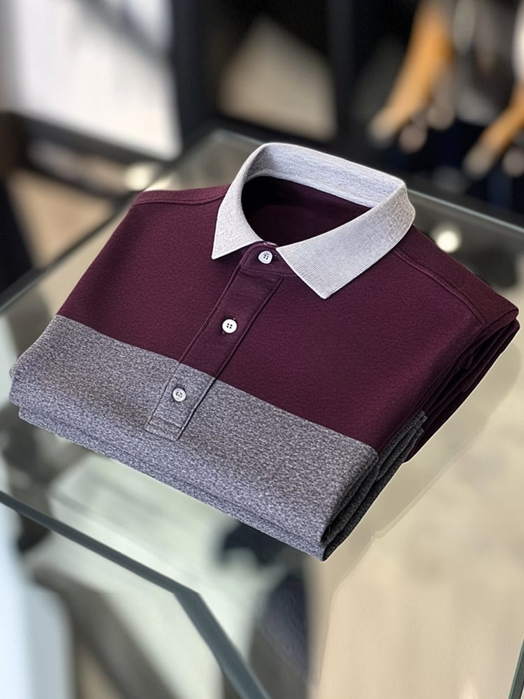 Camisa polo ejecutivo casual Button de manga corta para hombre