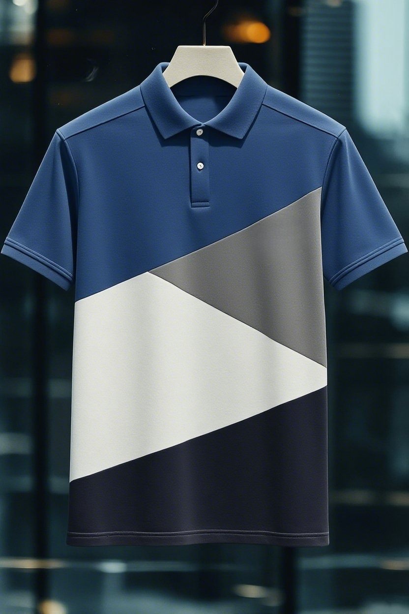 Camisa polo ejecutivo casual Button de manga corta para hombre