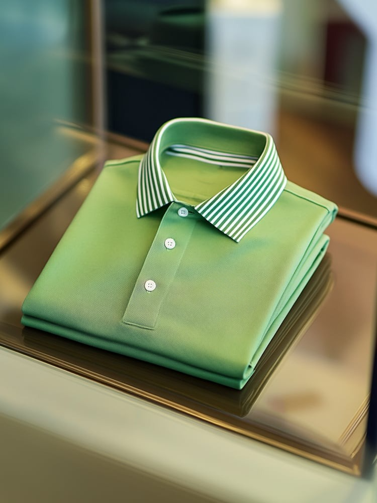 Camisa polo ejecutivo casual Button de manga corta para hombre