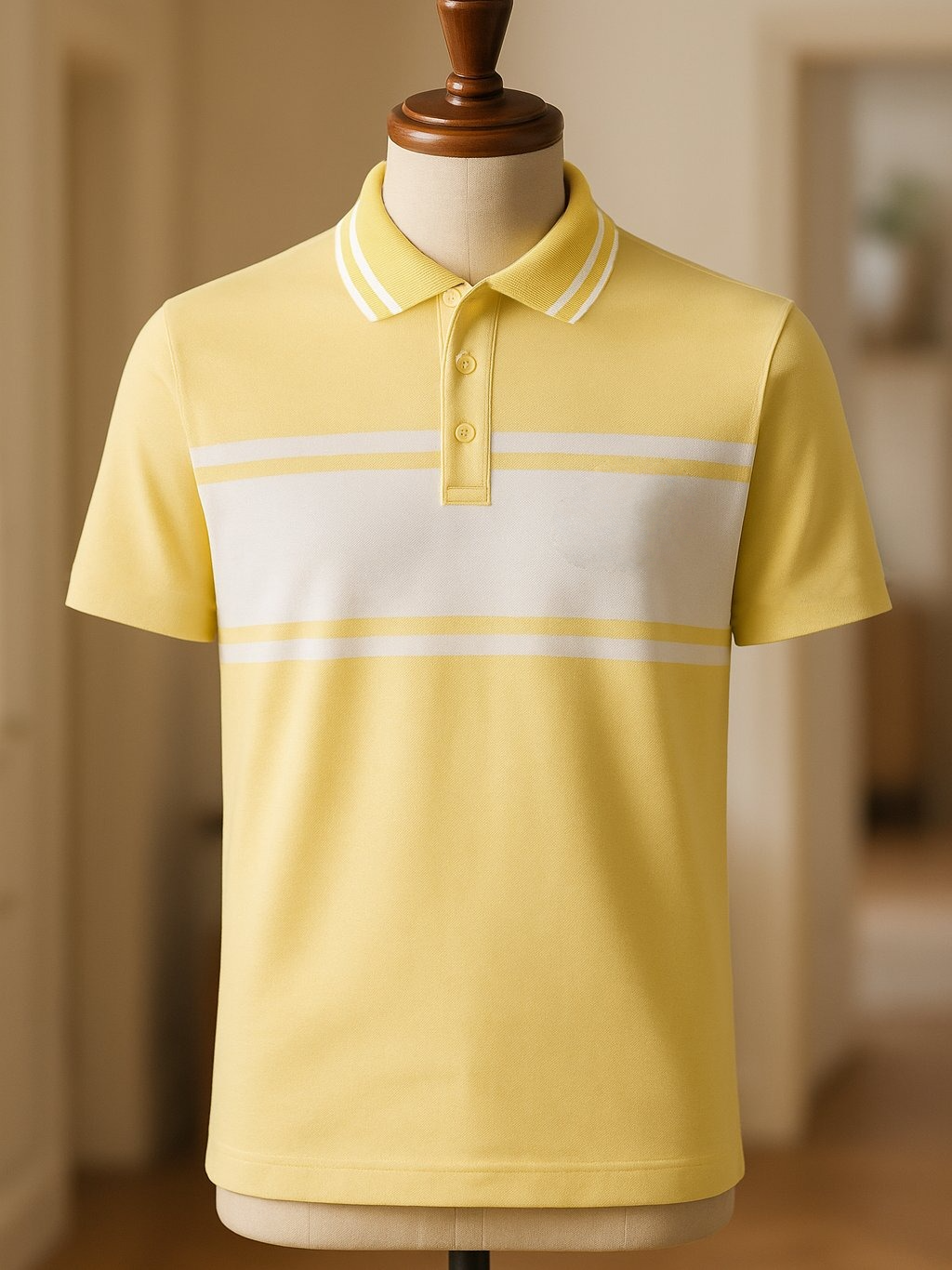 Camisa polo ejecutivo casual Button de manga corta para hombre