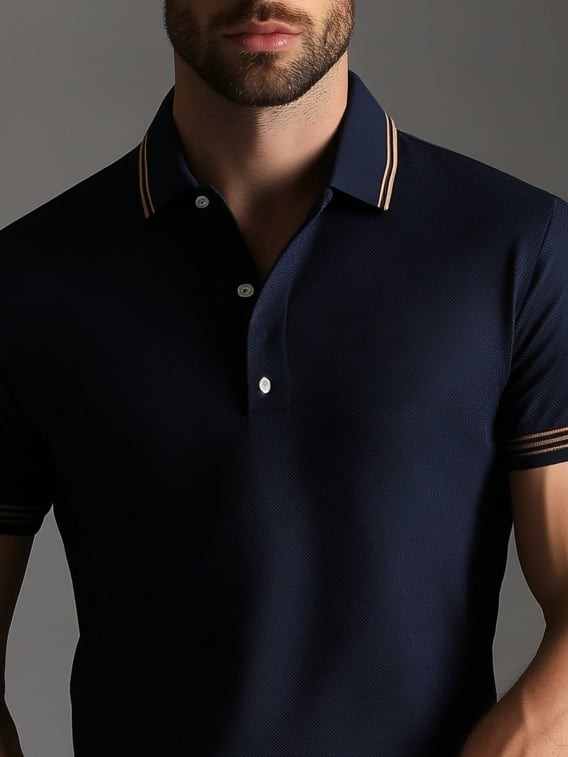 Camisa polo ejecutivo casual Button de manga corta para hombre