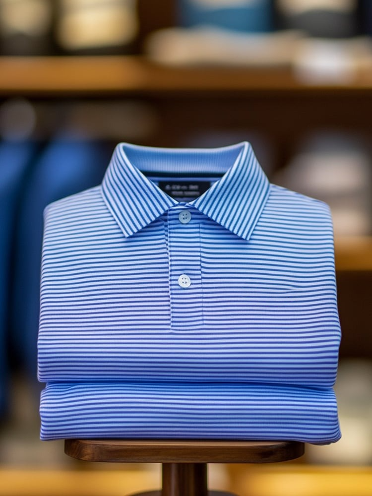 Camisa polo clásico ejecutivo Logo Button de manga corta para hombre