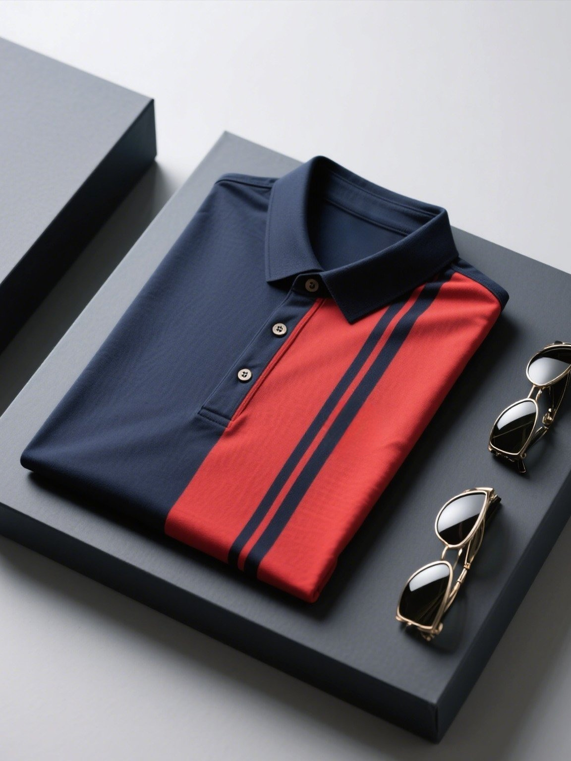 Camisa polo ejecutivo casual Button de manga corta para hombre