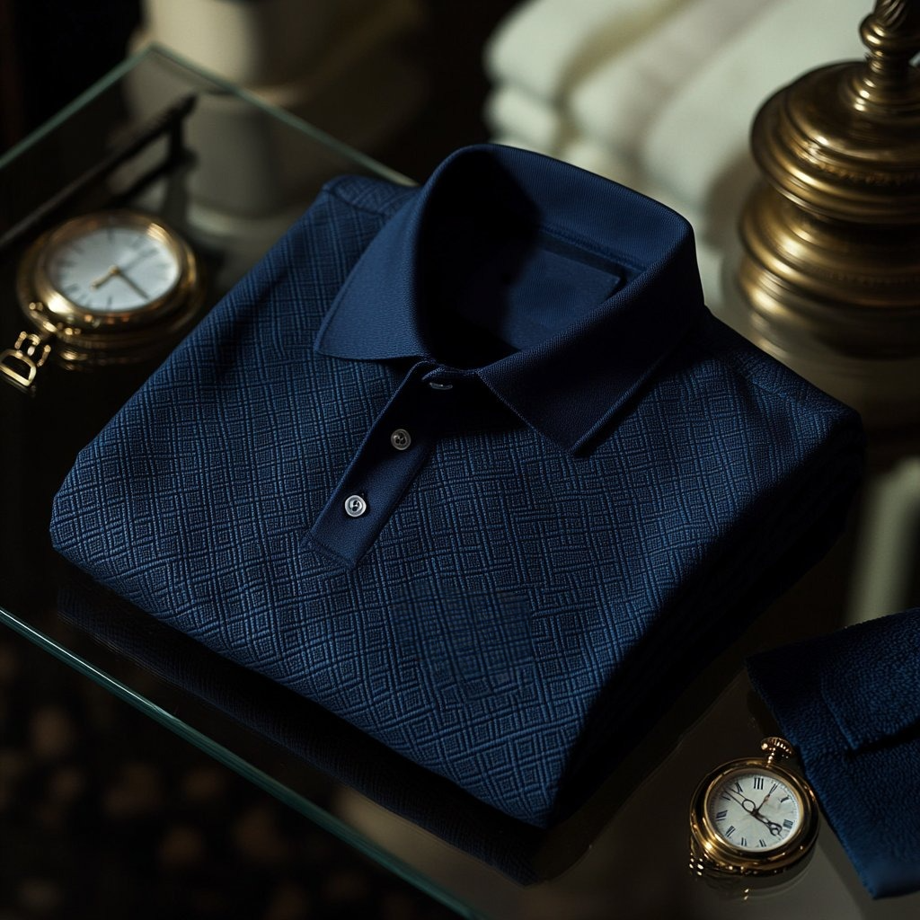 Camisa polo ejecutivo casual Button de manga corta para hombre