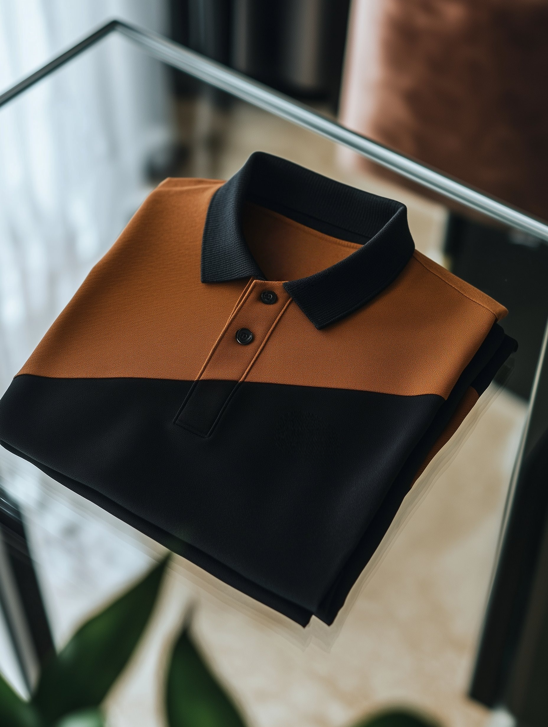 Camisa polo ejecutivo casual Button Old Money de manga corta para hombre