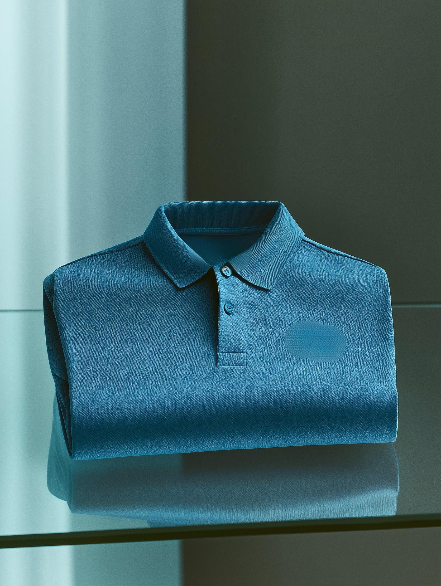 Camisa polo clásico ejecutivo Logo Button de manga corta para hombre