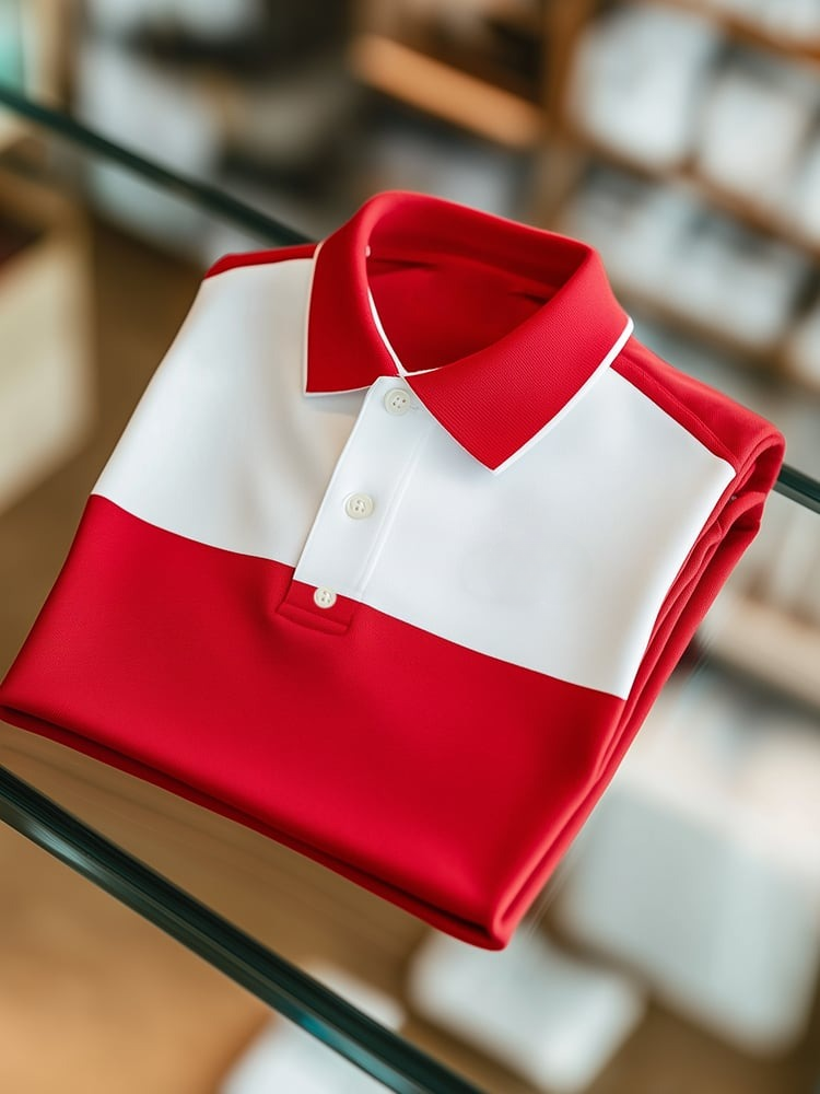 Camisa polo ejecutivo casual Button de manga corta para hombre