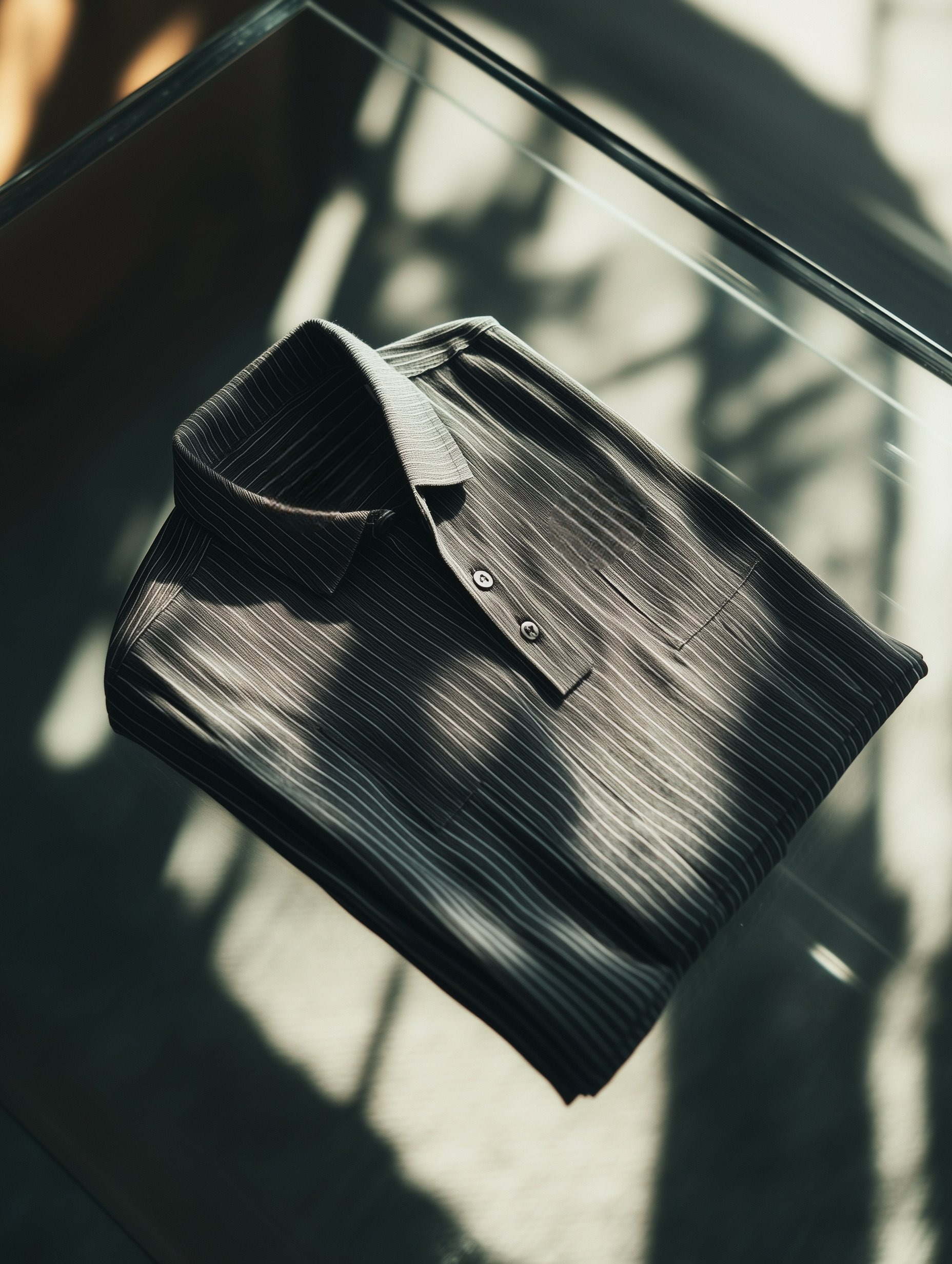 Camisa polo clásico ejecutivo Logo Button de manga corta para hombre