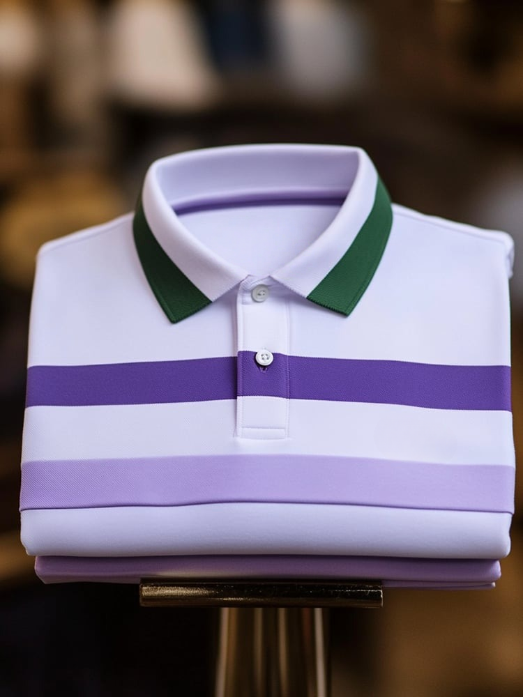 Camisa polo clásico ejecutivo Logo Button de manga corta para hombre