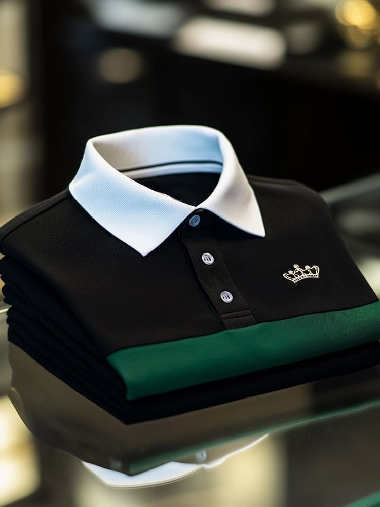 Camisa polo ejecutivo casual Button de manga corta para hombre
