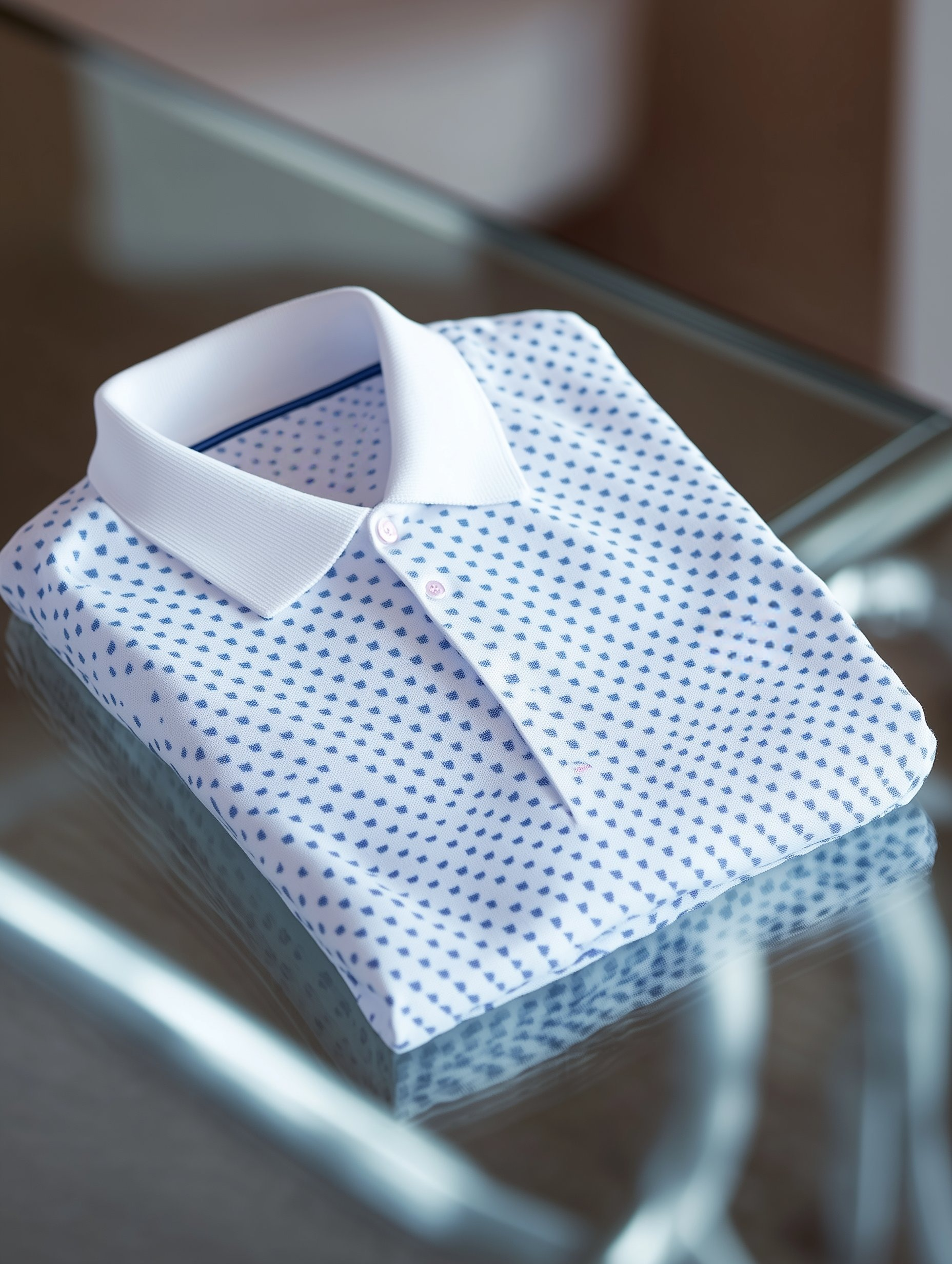 Camisa polo clásico ejecutivo Old Money Button de manga corta para hombre