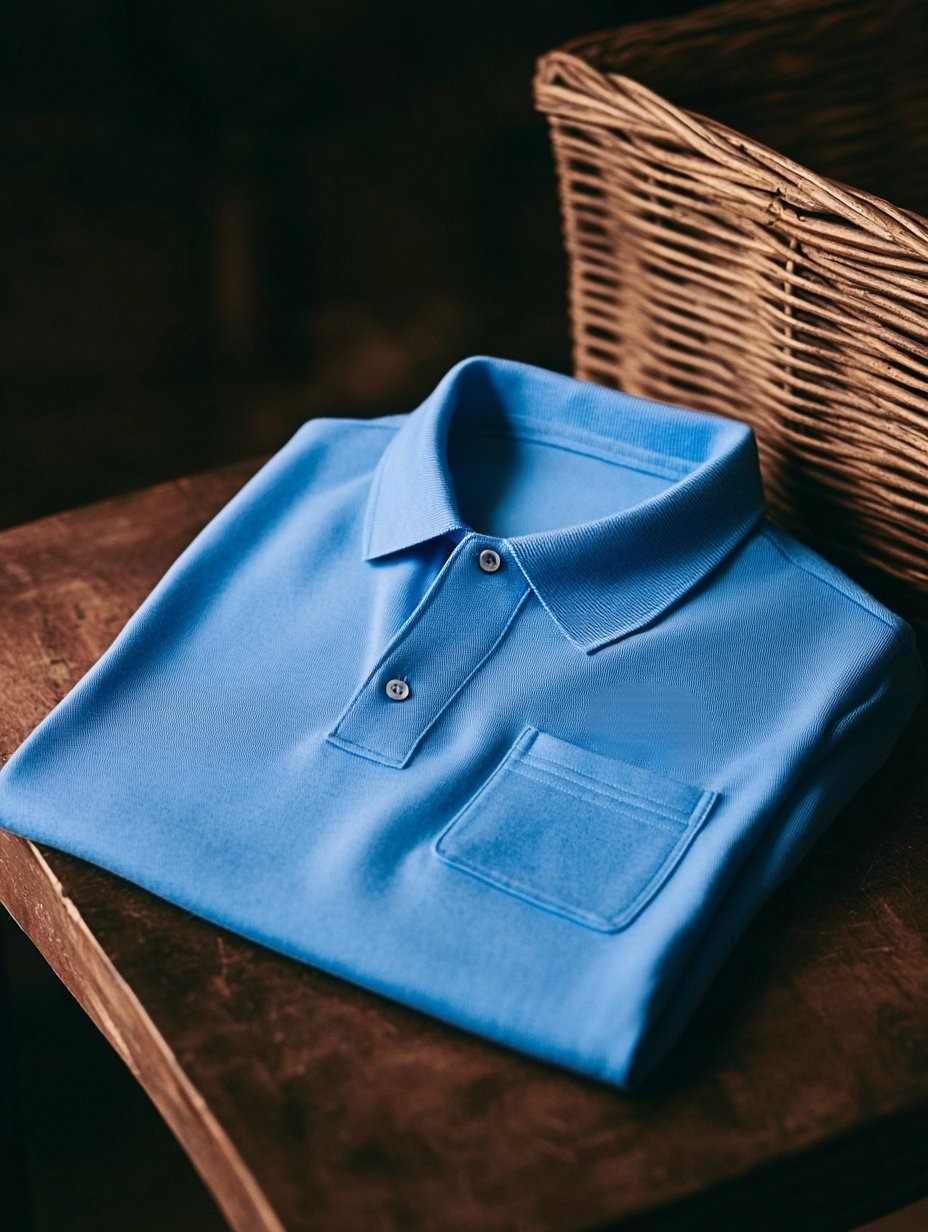 Camisa polo clásico ejecutivo Old Money Button bolsillo de manga corta para hombre