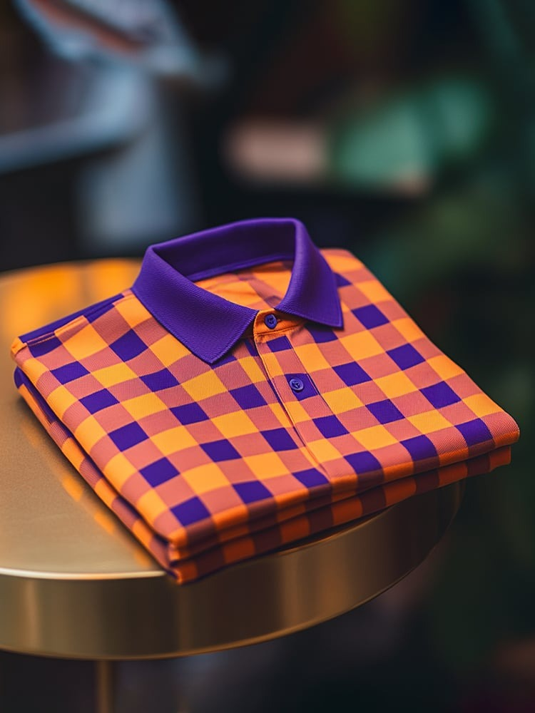 Camisa polo clásico ejecutivo Logo Button de manga corta para hombre