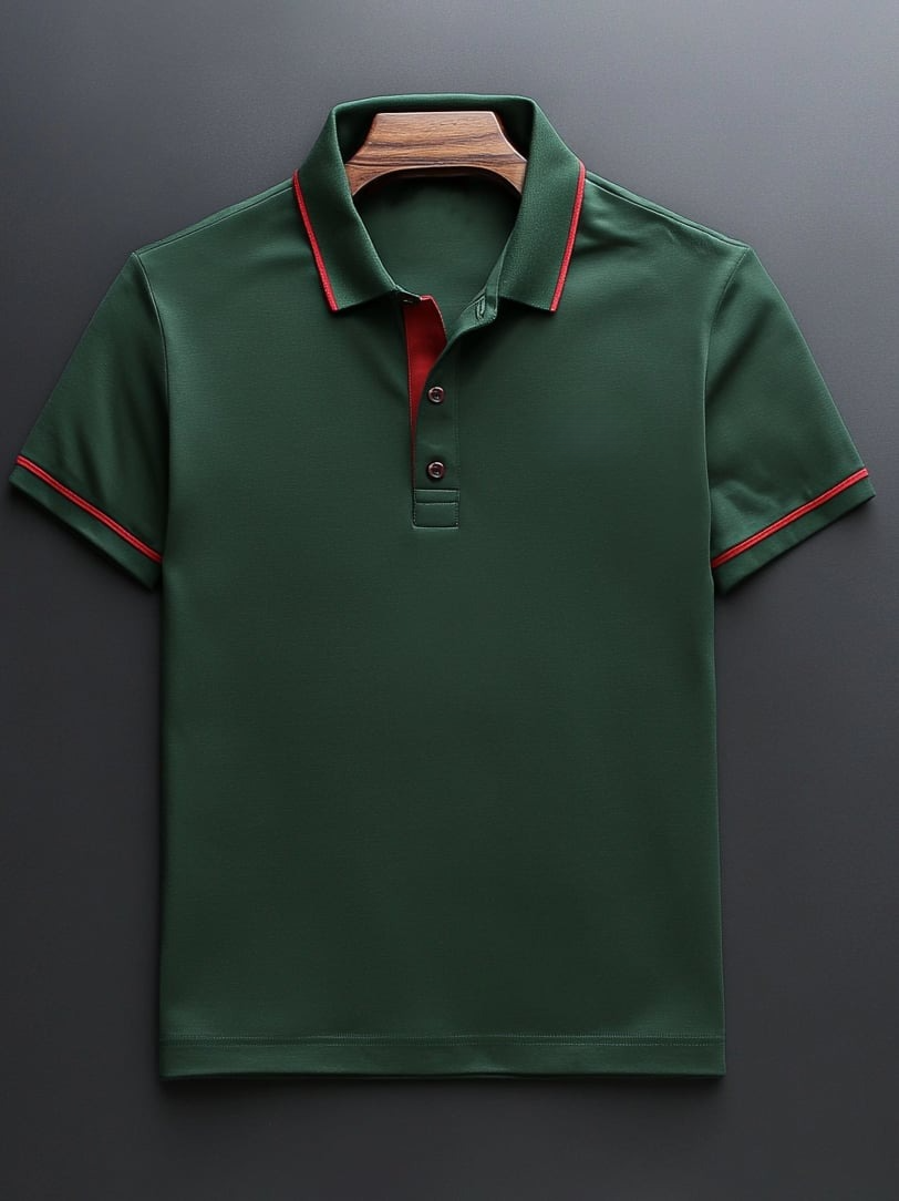 Camisa polo ejecutivo casual Button de manga corta para hombre