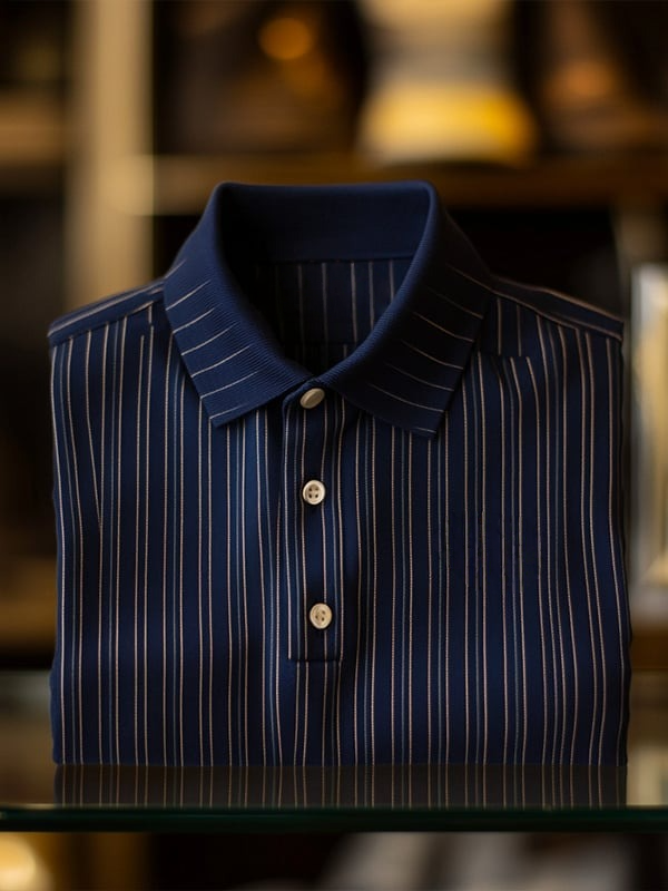 Camisa polo clásico ejecutivo Button de manga corta para hombre