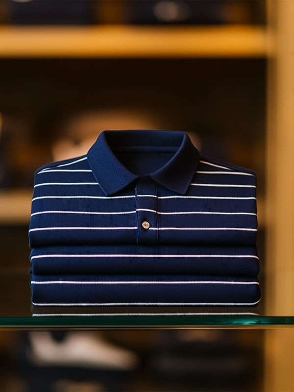 Camisa polo clásico ejecutivo Button de manga corta para hombre