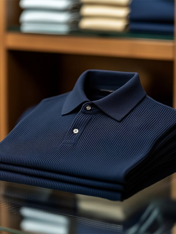 Camisa polo clásico ejecutivo Button de manga corta para hombre