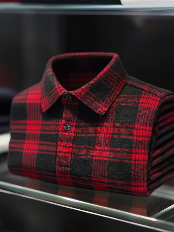 Camisa polo clásico ejecutivo Button de manga corta para hombre