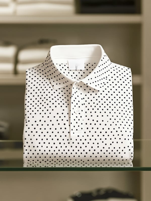 Camisa polo clásico ejecutivo Button de manga corta para hombre