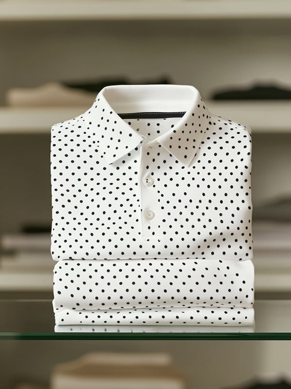 Camisa polo clásico ejecutivo Button de manga corta para hombre