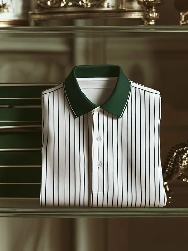 Camisa polo clásico ejecutivo Button de manga corta para hombre
