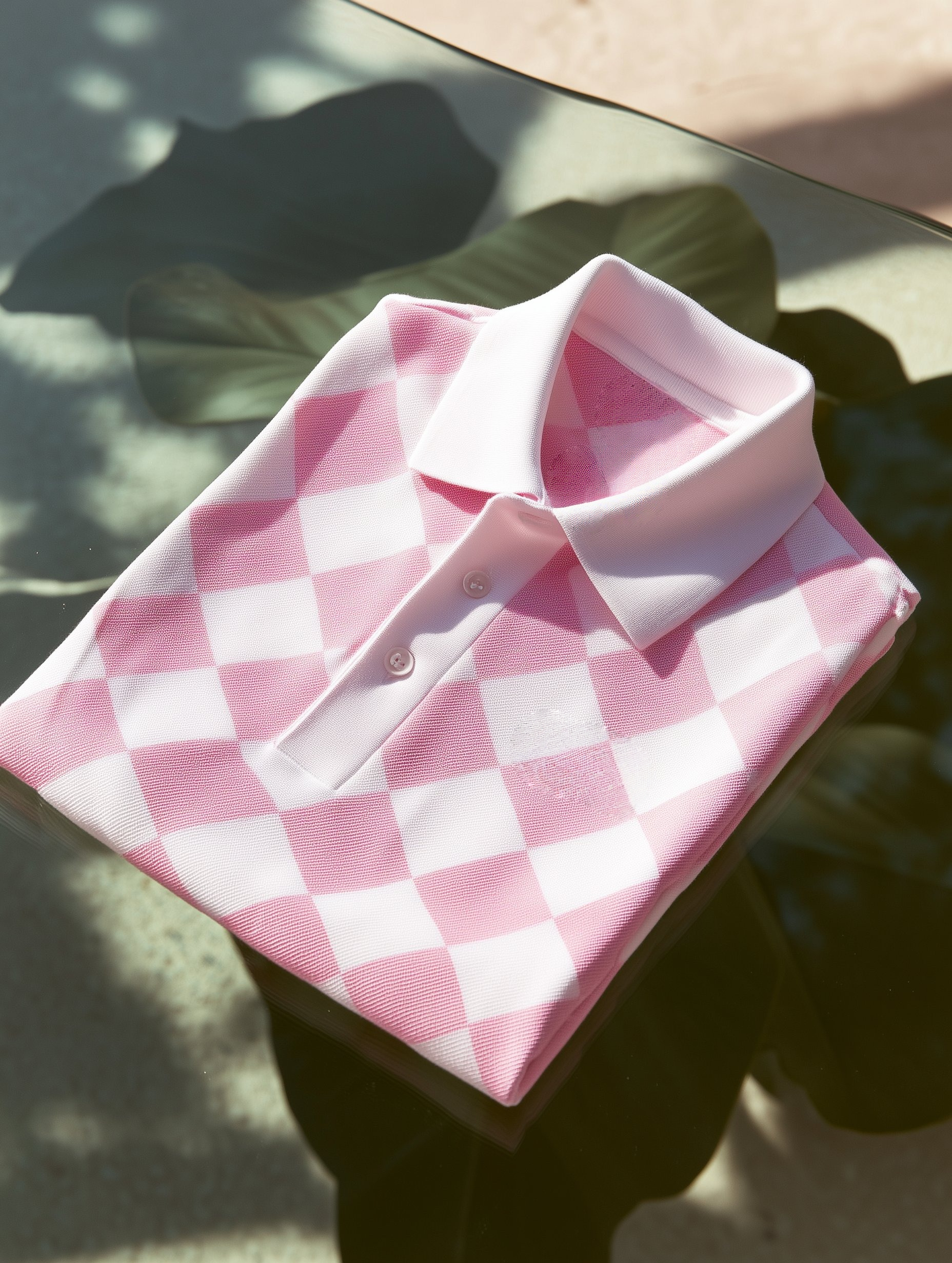 Camisa polo clásico ejecutivo Old Money Button de manga corta para hombre