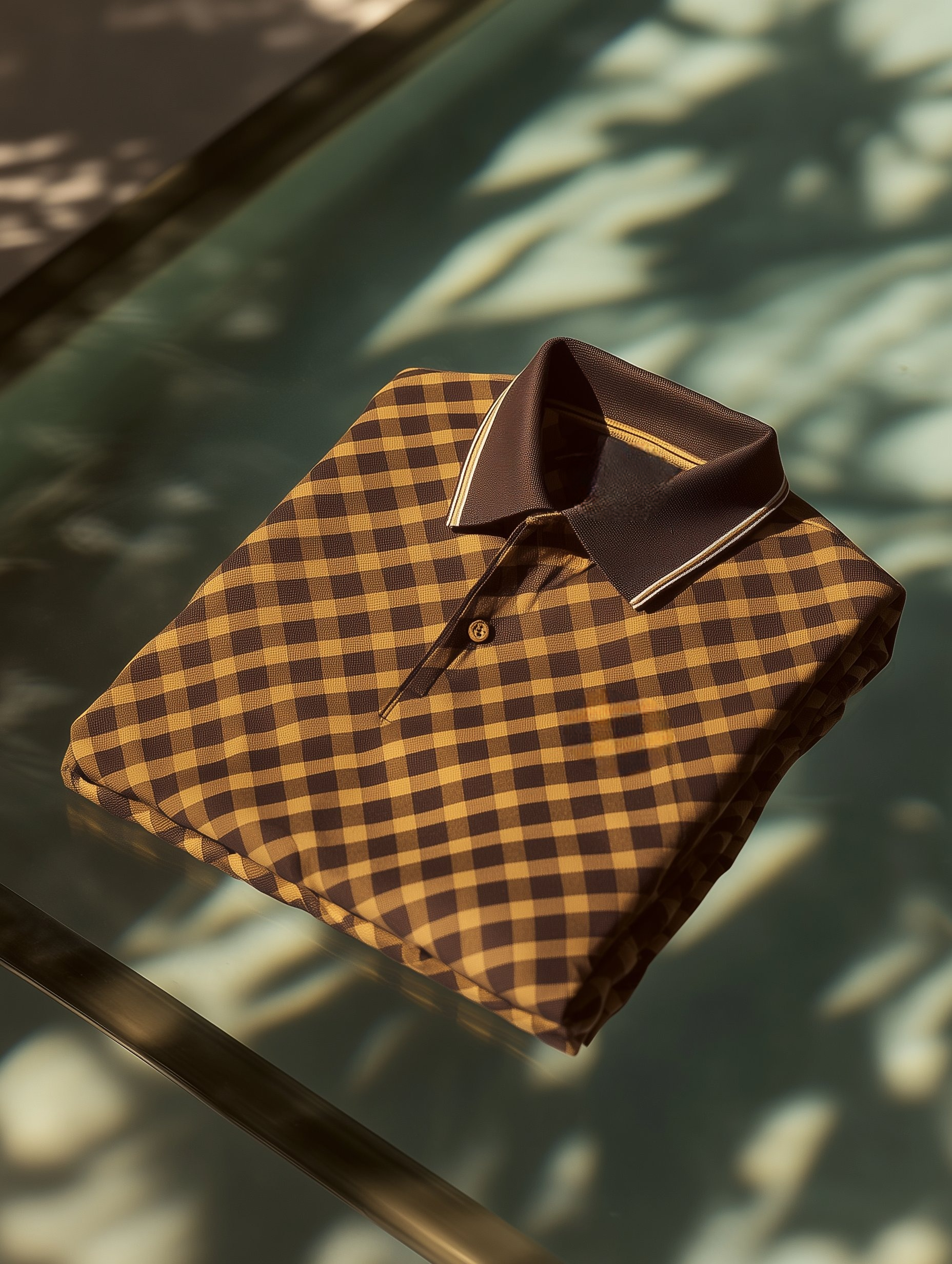 Camisa polo clásico ejecutivo Old Money Button de manga corta para hombre