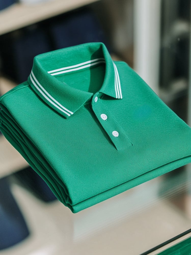 Camisa polo ejecutivo casual a rayas Button de manga corta para hombre