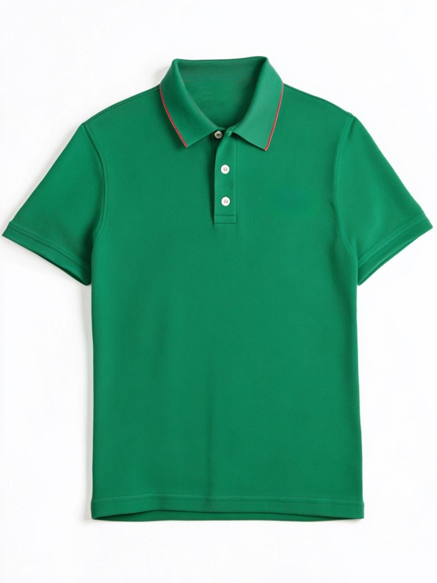 Camisa polo ejecutivo casual Button de manga corta para hombre