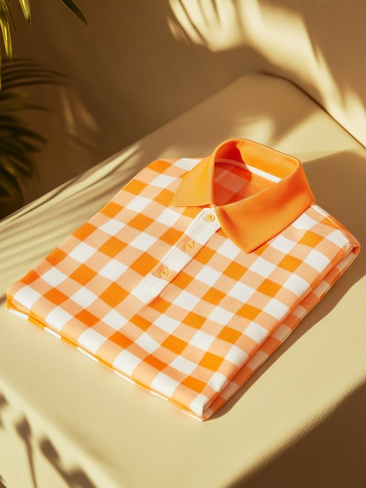 Camisa polo clásico ejecutivo Logo Button de manga corta para hombre