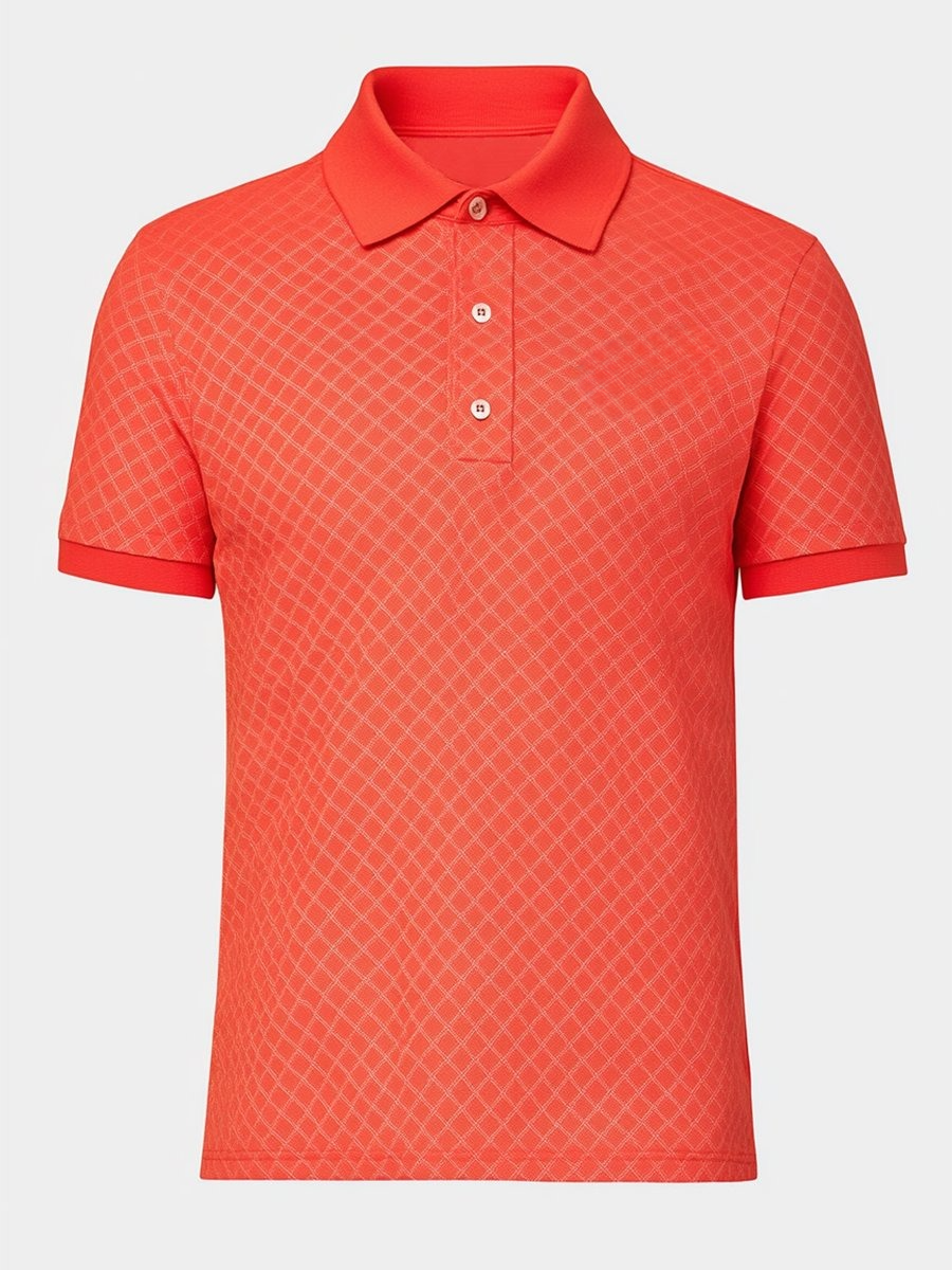 Camisa polo ejecutivo casual Button de manga corta para hombre
