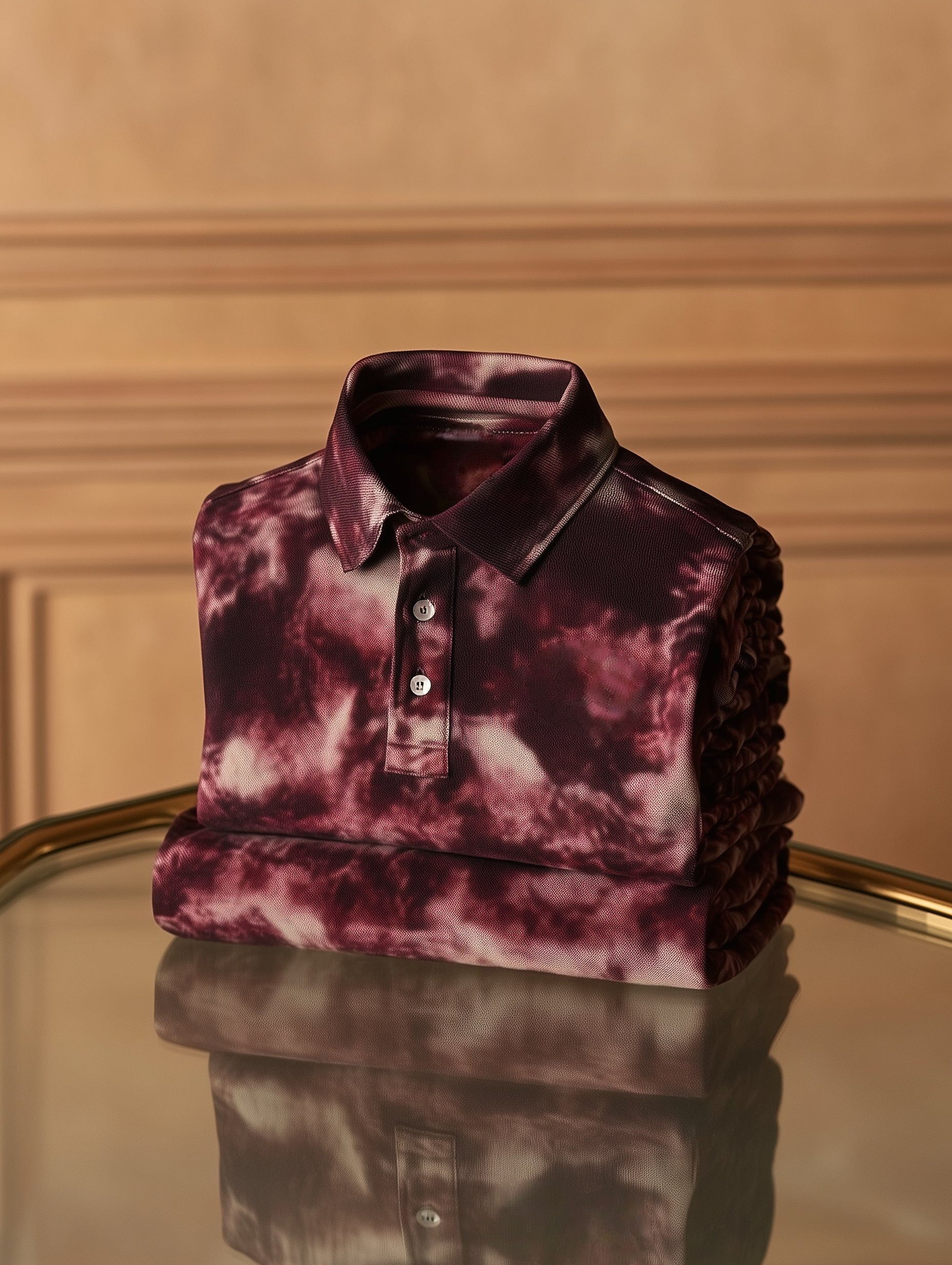 Camisa polo clásico ejecutivo Old Money Button de manga corta para hombre