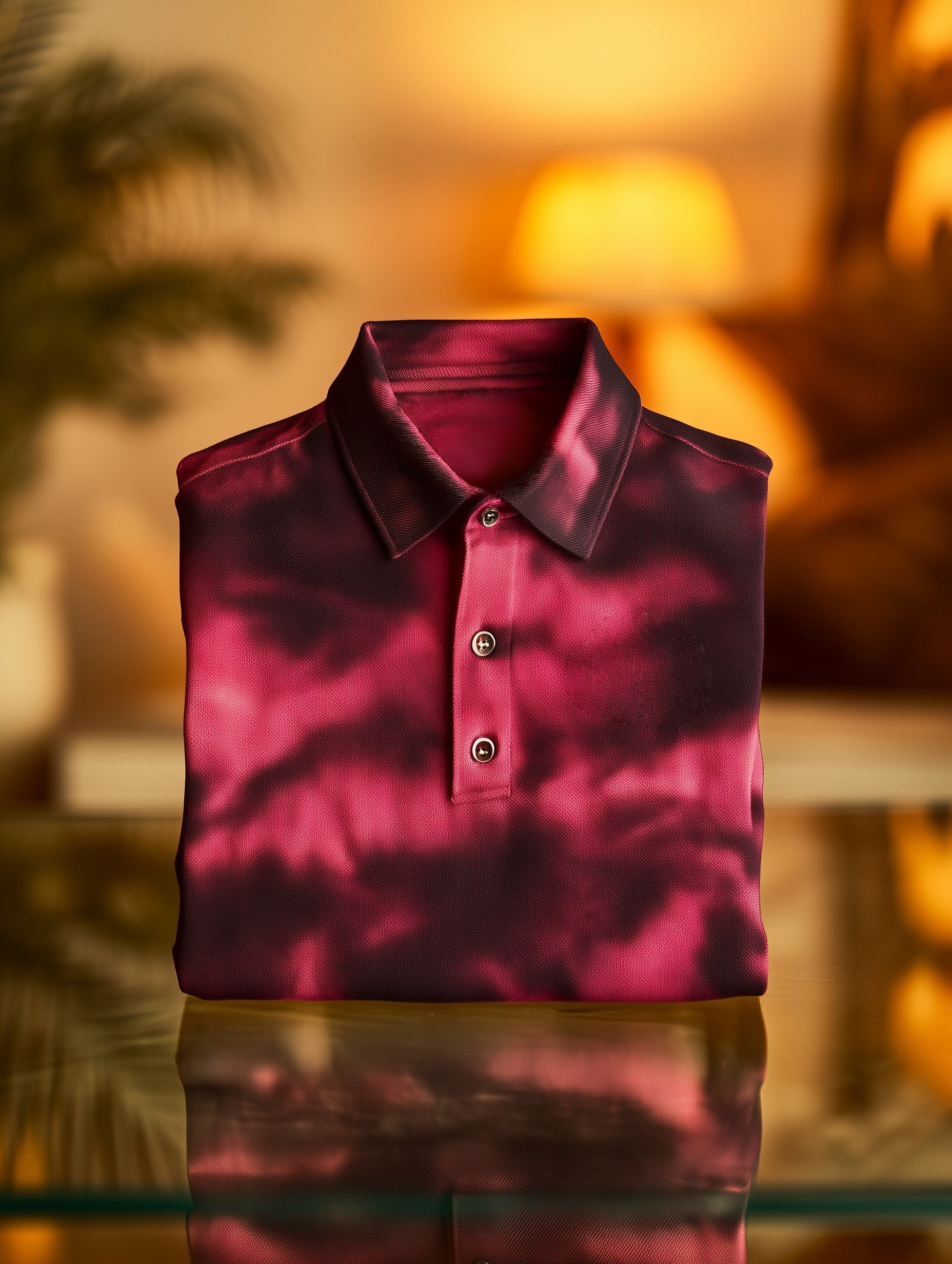 Camisa polo clásico ejecutivo Old Money Button de manga corta para hombre
