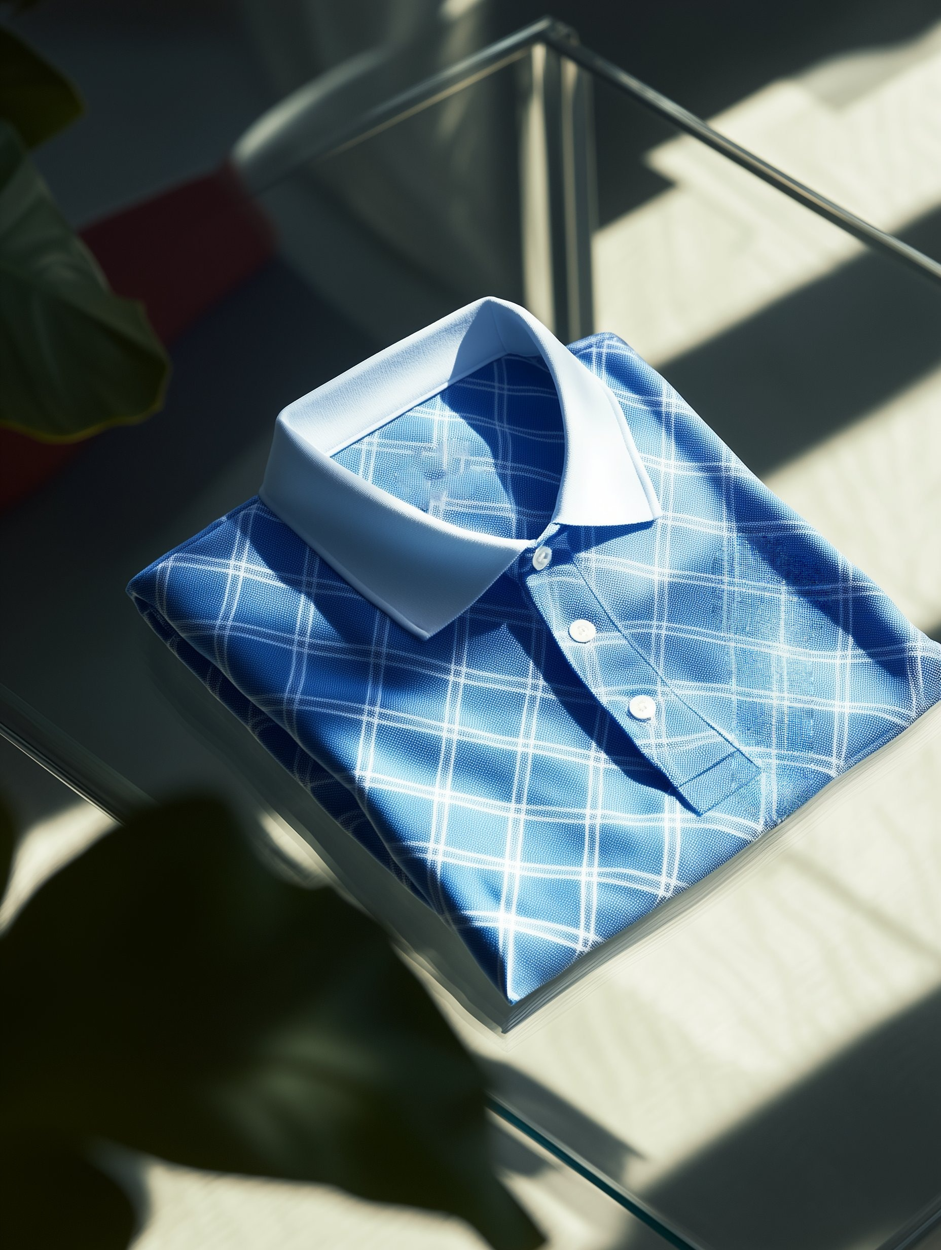 Camisa polo clásico ejecutivo Old Money Button de manga corta para hombre