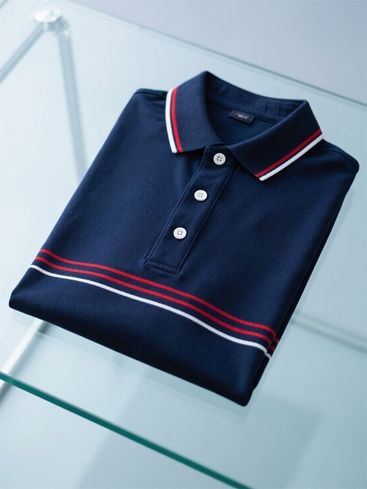 Camisa polo ejecutivo casual Button de manga corta para hombre