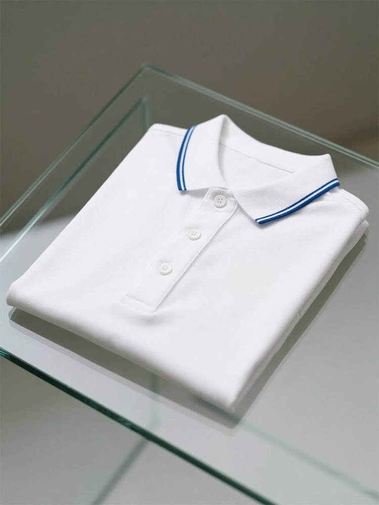 Camisa polo ejecutivo casual Button de manga corta para hombre