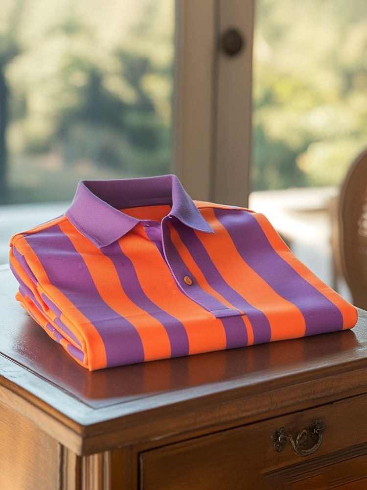 Camisa polo clásico ejecutivo Logo Button de manga corta para hombre