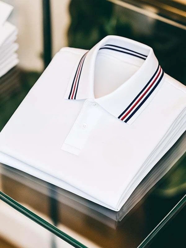 Camisa polo ejecutivo casual a cuadros Button de manga corta para hombre