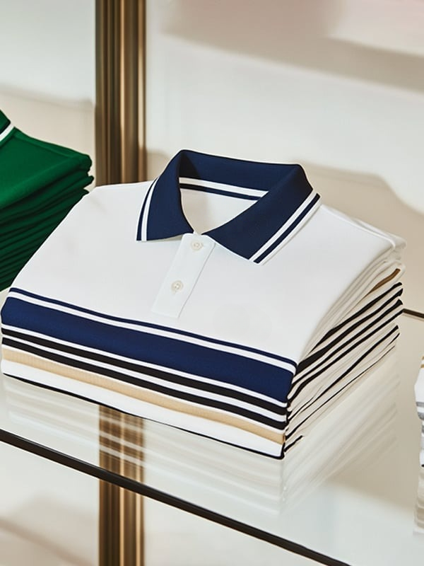Camisa polo ejecutivo casual a cuadros Button de manga corta para hombre