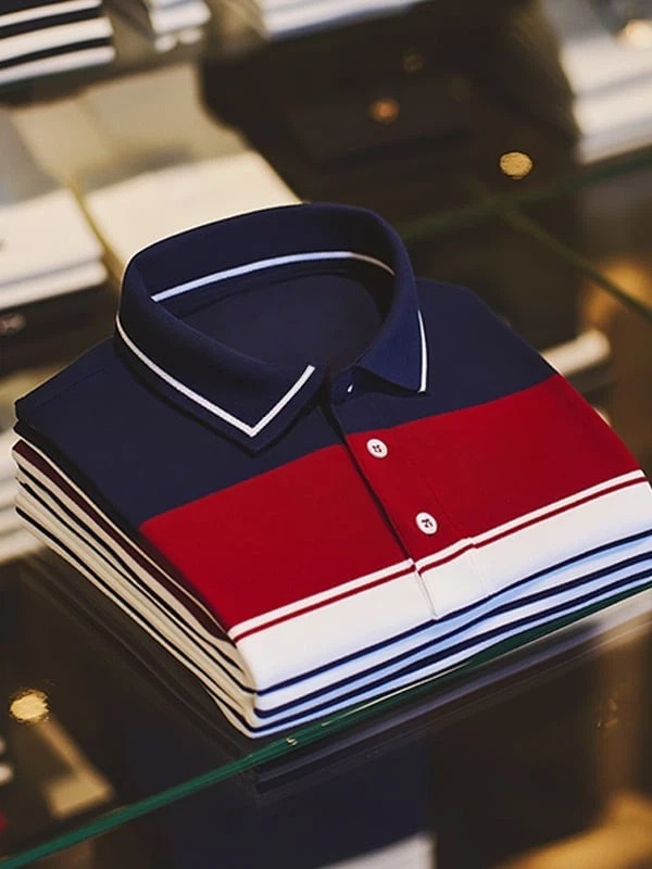 Camisa polo ejecutivo casual a cuadros Button de manga corta para hombre
