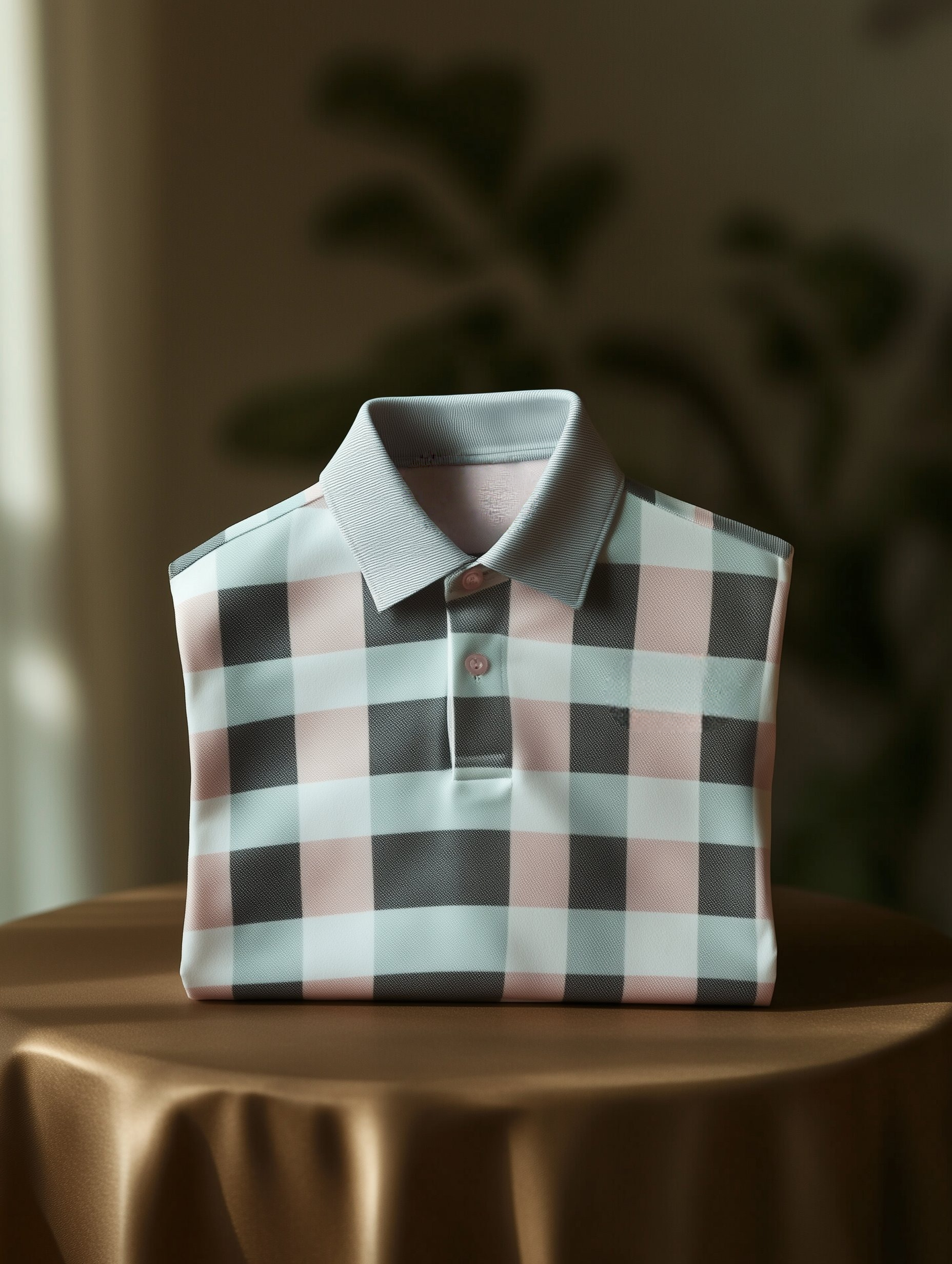 Camisa polo clásico ejecutivo Old Money Button de manga corta para hombre