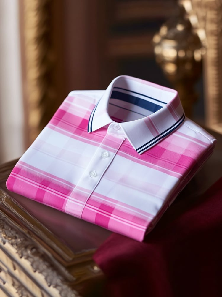 Camisa polo clásico ejecutivo Logo Button de manga corta para hombre