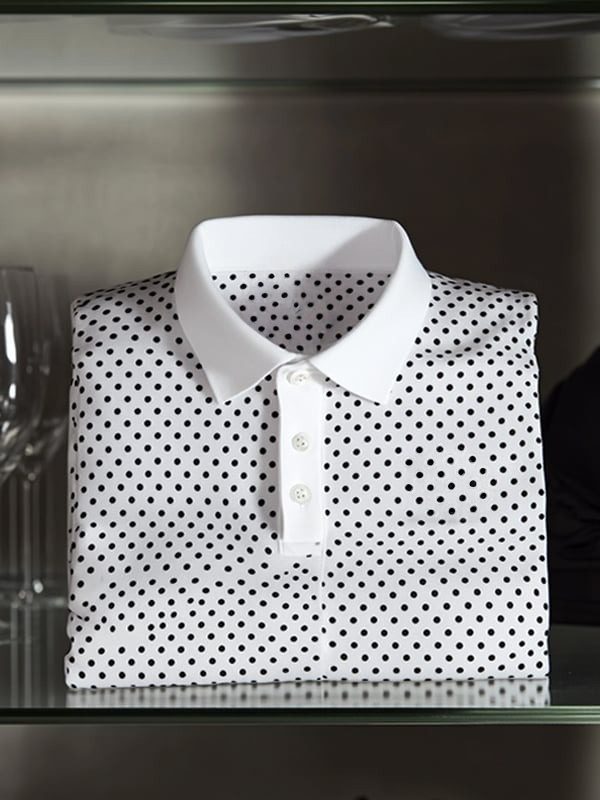 Camisa polo clásico ejecutivo Button de manga corta para hombre