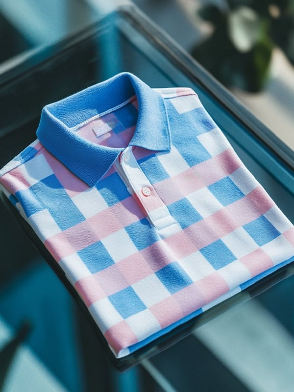 Camisa polo clásico ejecutivo Logo Button de manga corta para hombre
