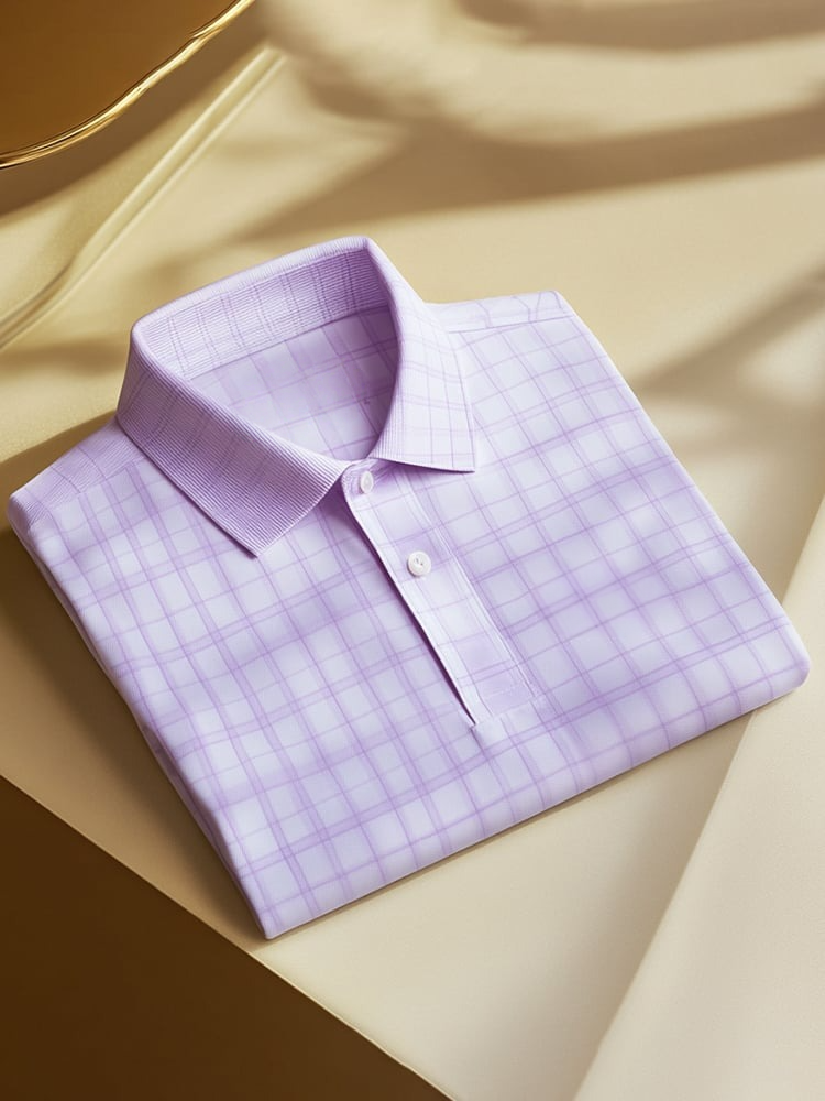Camisa polo clásico ejecutivo Logo Button de manga corta para hombre