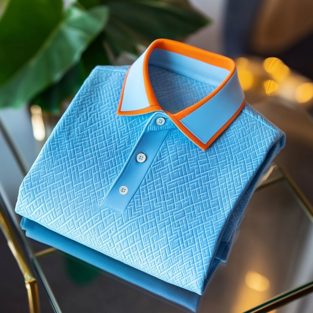 Camisa polo ejecutivo casual bordado Button de manga corta para hombre