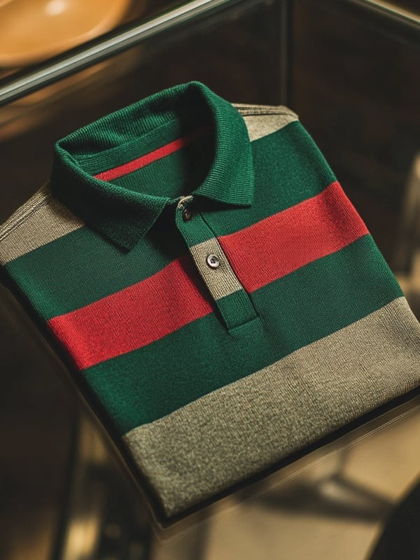 Camisa polo clásico ejecutivo Logo Button de manga corta para hombre