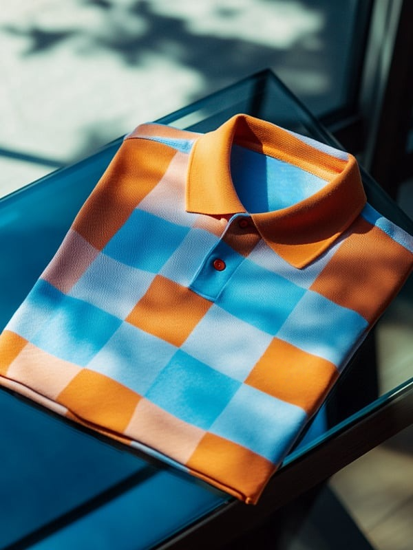 Camisa polo clásico ejecutivo Logo Button de manga corta para hombre