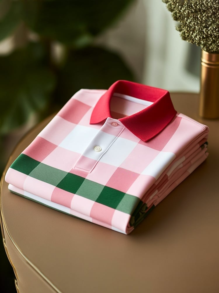 Camisa polo clásico ejecutivo Logo Button de manga corta para hombre