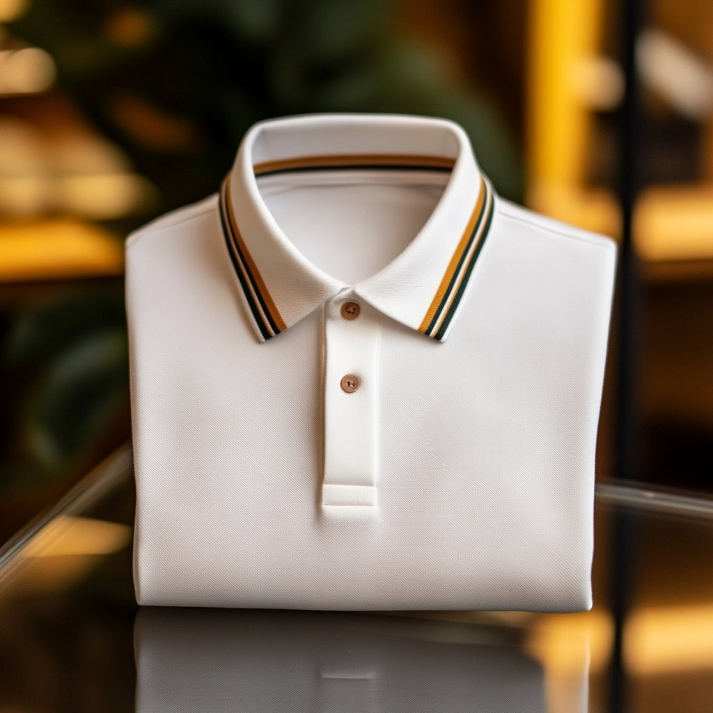 Camisa polo ejecutivo casual bordado Button de manga corta para hombre